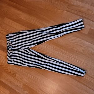 Punk Striped Low Cut Jeans